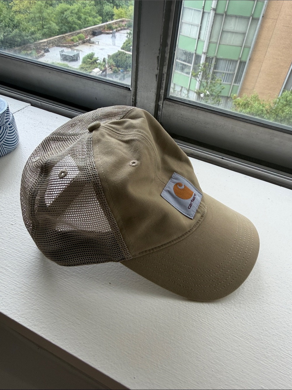 Carhartt Tan Mesh-Back Logo Hat